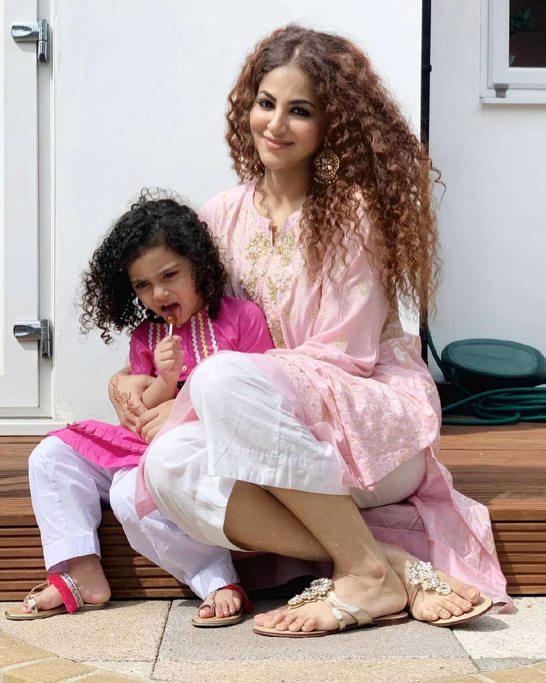 Latest Clicks of Singer Annie Khalid with her Cute Daughter Isha