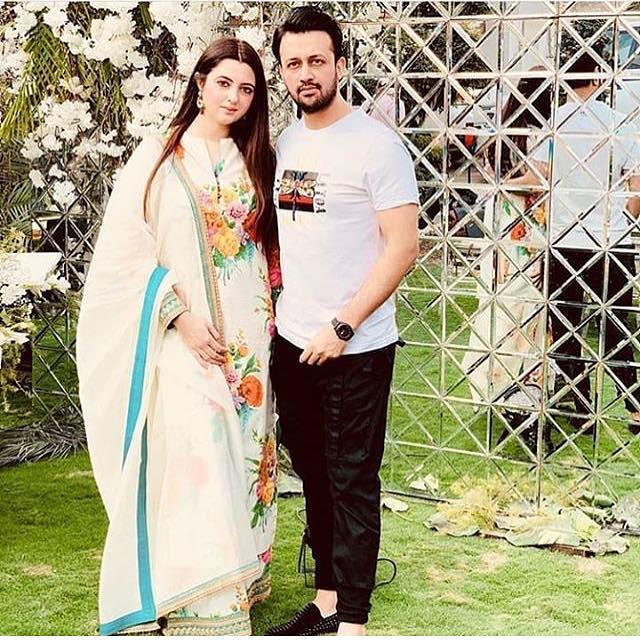 atif aslam wife picture