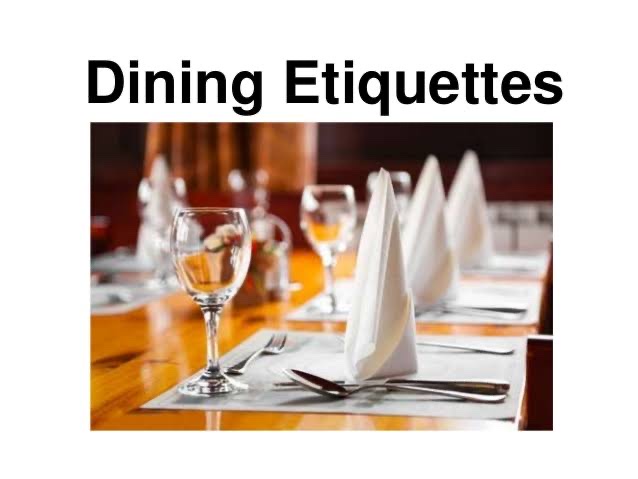 Ultimate guide to dining etiquette