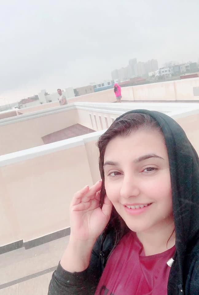 Actors Javeria and Saud Enjoying Rain at their Home in Karachi