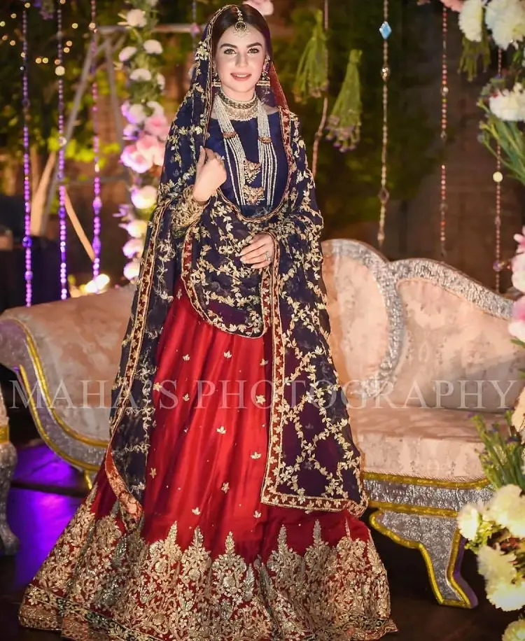 red pakistani bridal dress