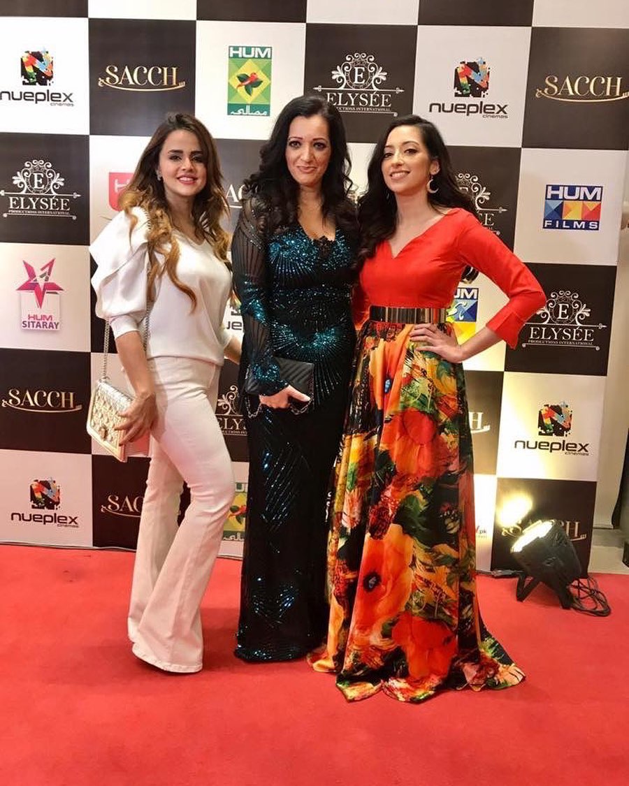 Beautiful Celebrities at the Trailer Launch of Upcoming Pakistani Movie Sacch