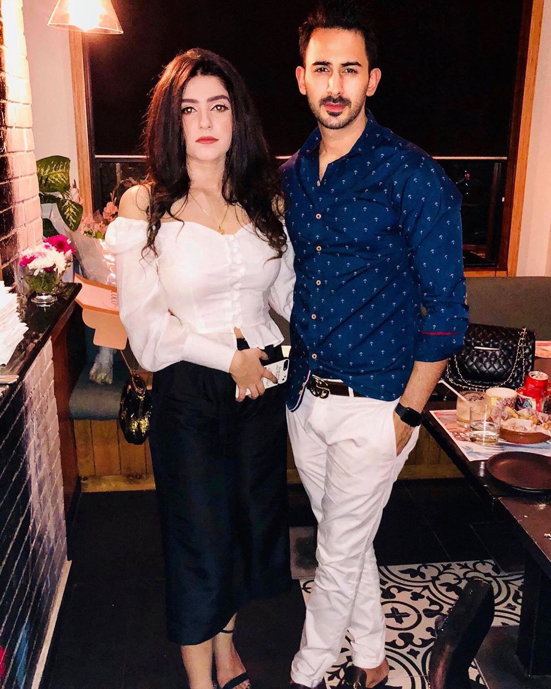 Actor Shan Baig with his Wife Michelle Shan - Latest Pictures
