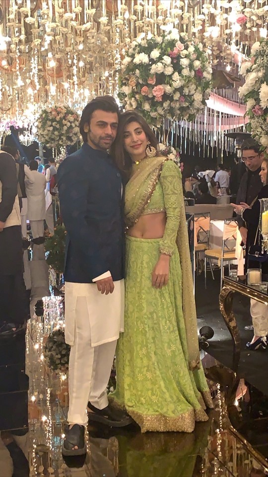 Beautiful Couple Urwa Hocane and Farhan Saeed at a Recent Friends Wedding