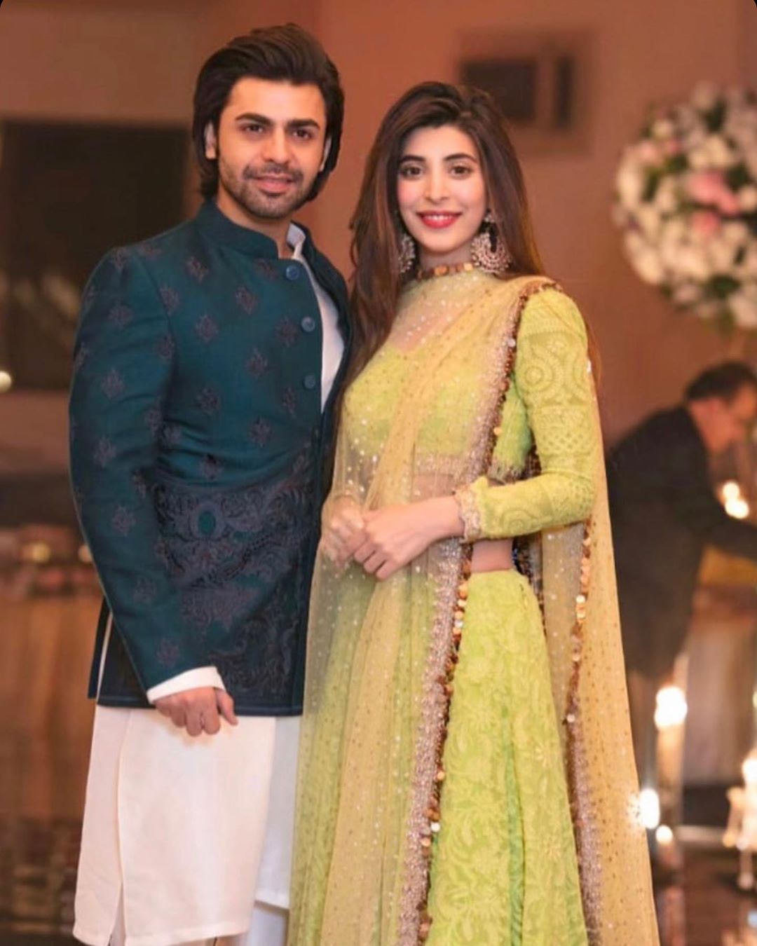 Beautiful Couple Urwa Hocane and Farhan Saeed at a Recent Friends Wedding