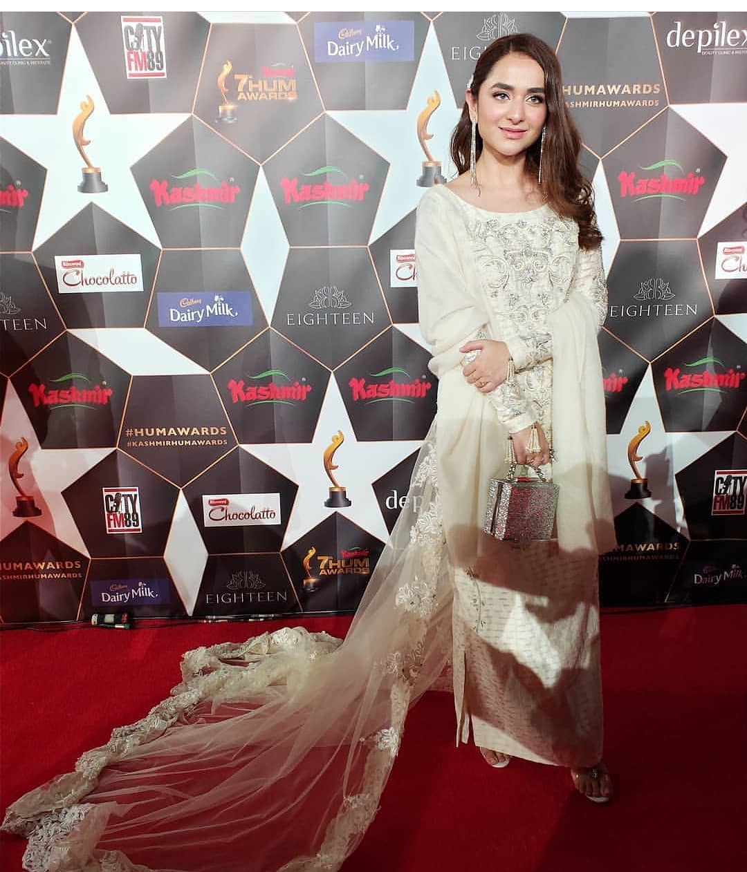 Beautiful Actress Yumna Zaidi at Hum Awards 2019