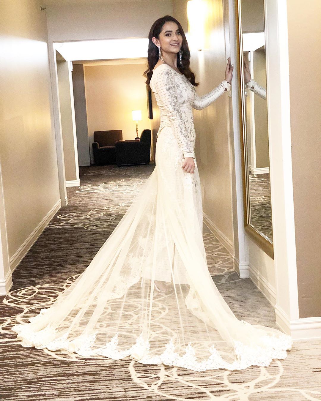 Beautiful Actress Yumna Zaidi at Hum Awards 2019