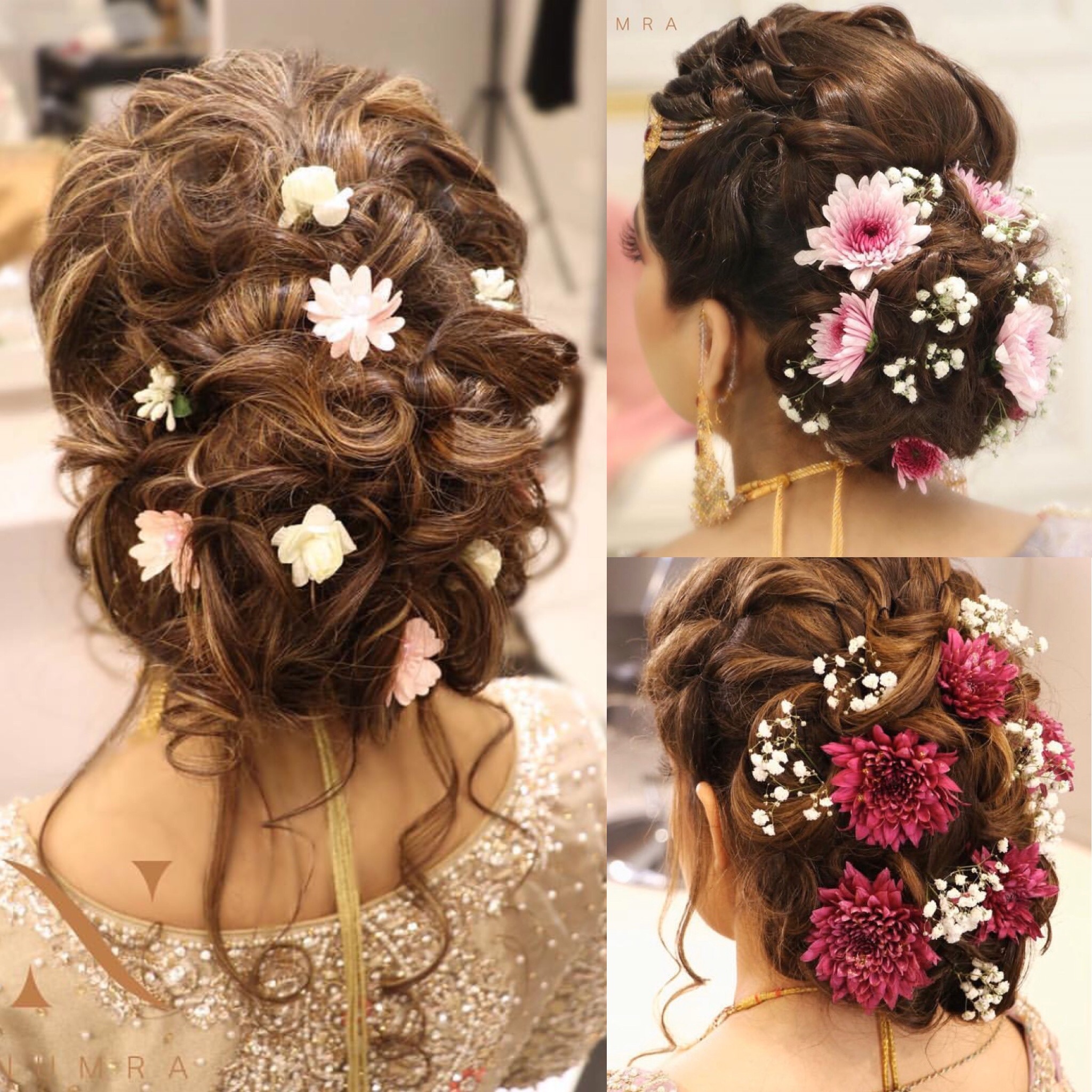 Pakistani bridal hairstyles, Pakistani bridal makeup, Pakistani wedding  hairstyles