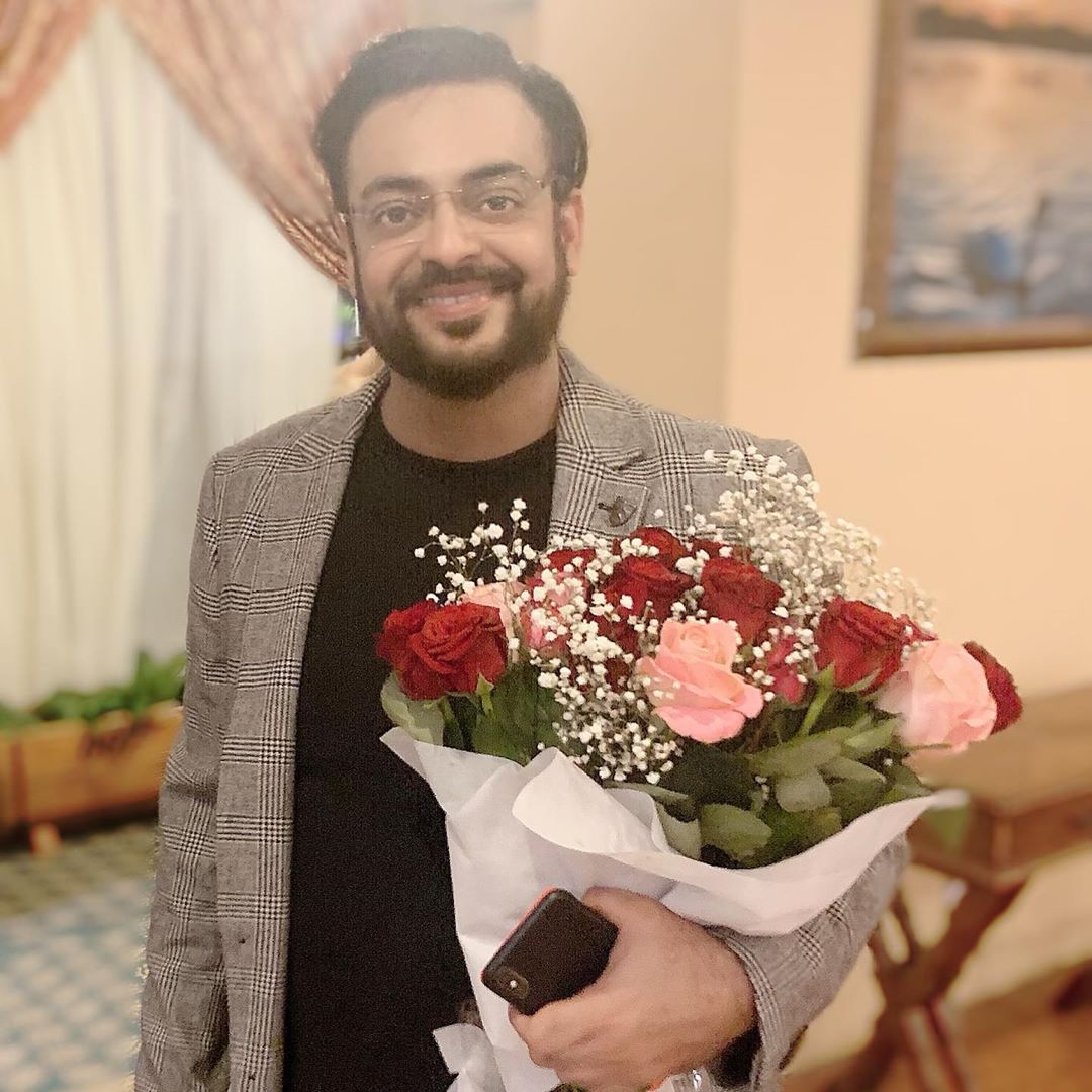 Latest Clicks of Aamir Liaquat with Syeda Tuba Aamir