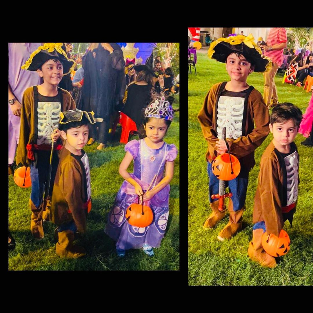 Syed Jibran's Kids Participated in Halloween Kids Party