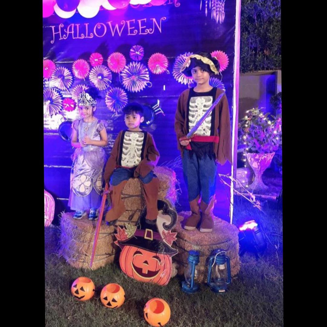 Syed Jibran's Kids Participated in Halloween Kids Party