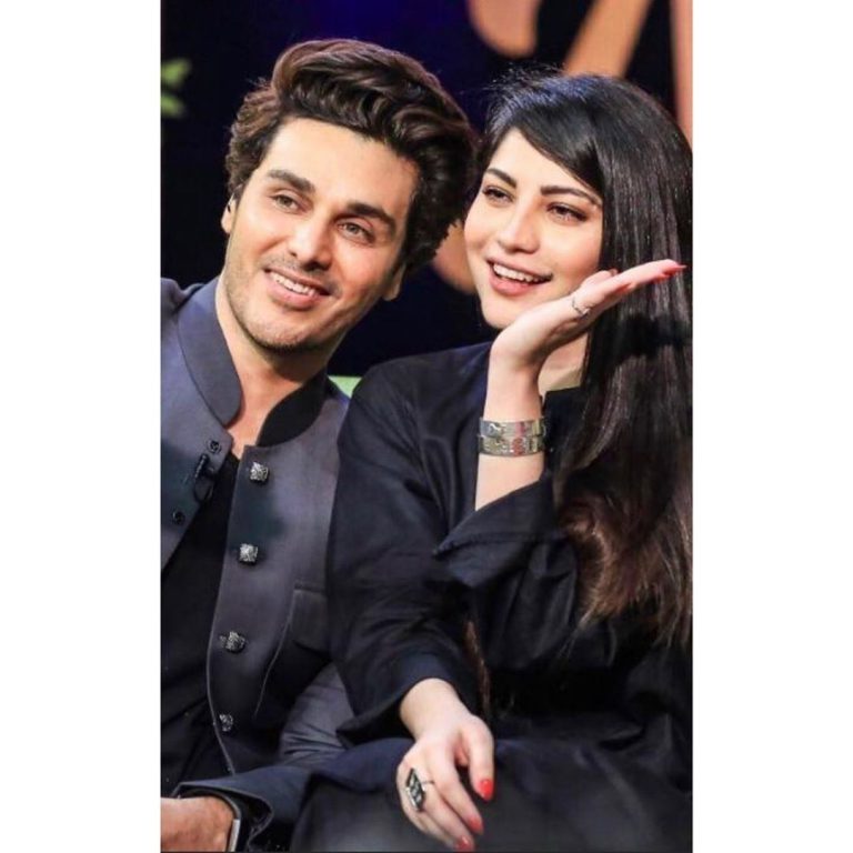 Ahsan Khan Celebrates 50th Episode Of Bol Nights With Ahsan Khan With The Gorgeous Neelam Muneer