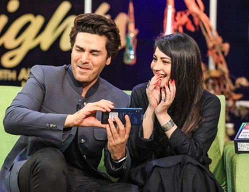 Ahsan Khan Celebrates 50th Episode of Bol Nights with Ahsan Khan With the Gorgeous Neelam Muneer