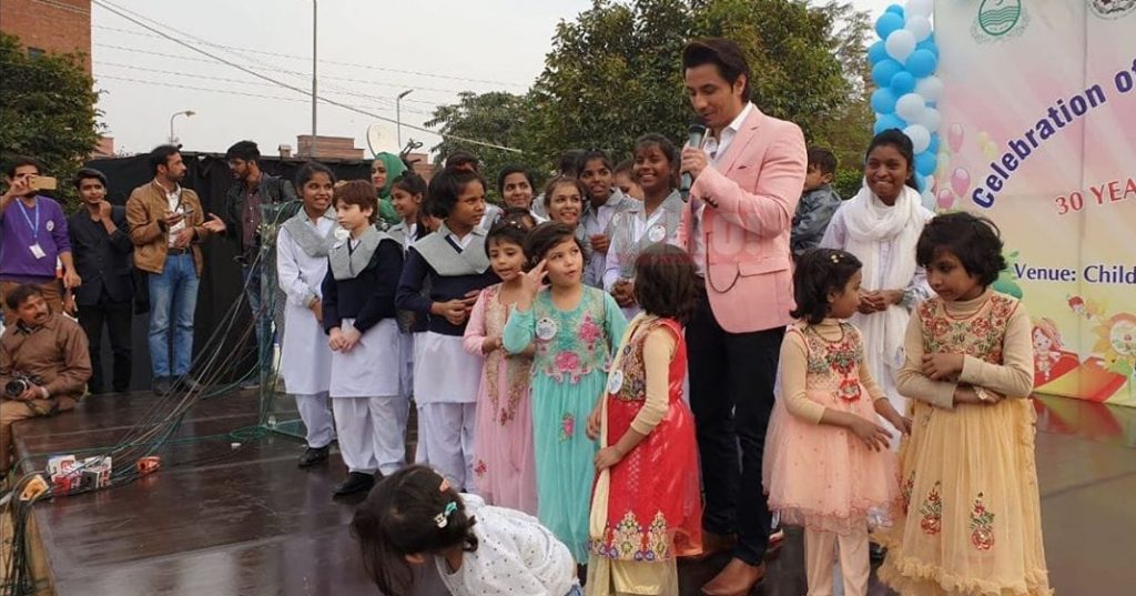 Ali Zafar spends time with orphans honoring Children's Day