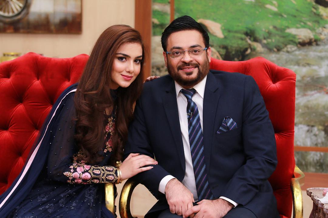 Dr.Aamir Liaquat Wished His Wife Syeda Tuba on Her Birthday Reviewit.pk