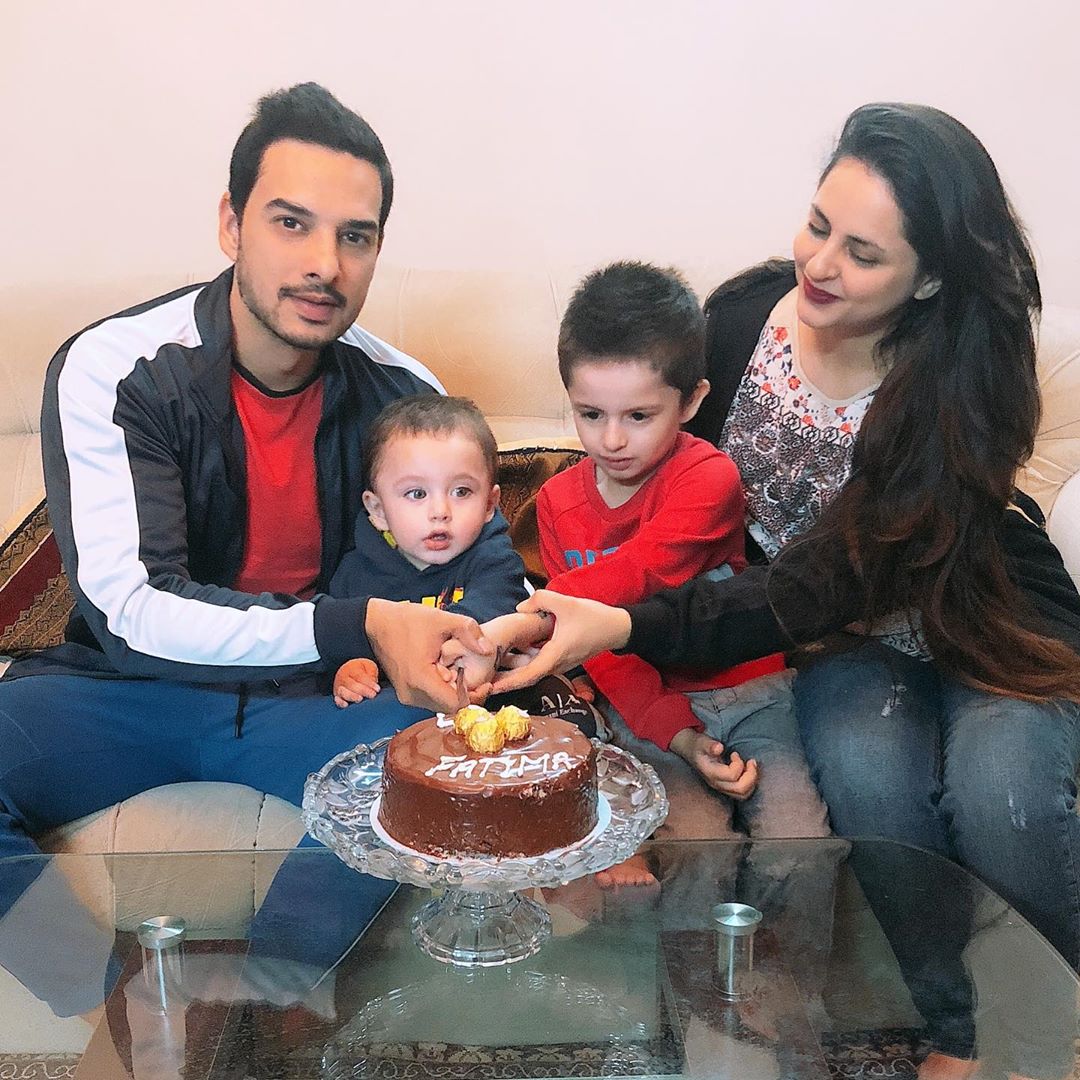 Fatima Effendi and Kanwar Arsalan Celebrated Their Wedding Anniversary with Kids