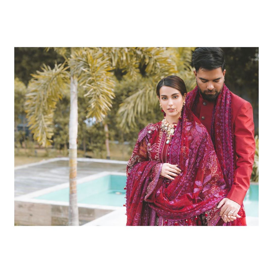 Latest Beautiful Photo Shoot of Romantic Couple Iqra Aziz and Yasir Hussain