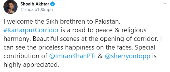 Celebrities congratulate PM Imran Khan on opening of Kartarpur Corridor