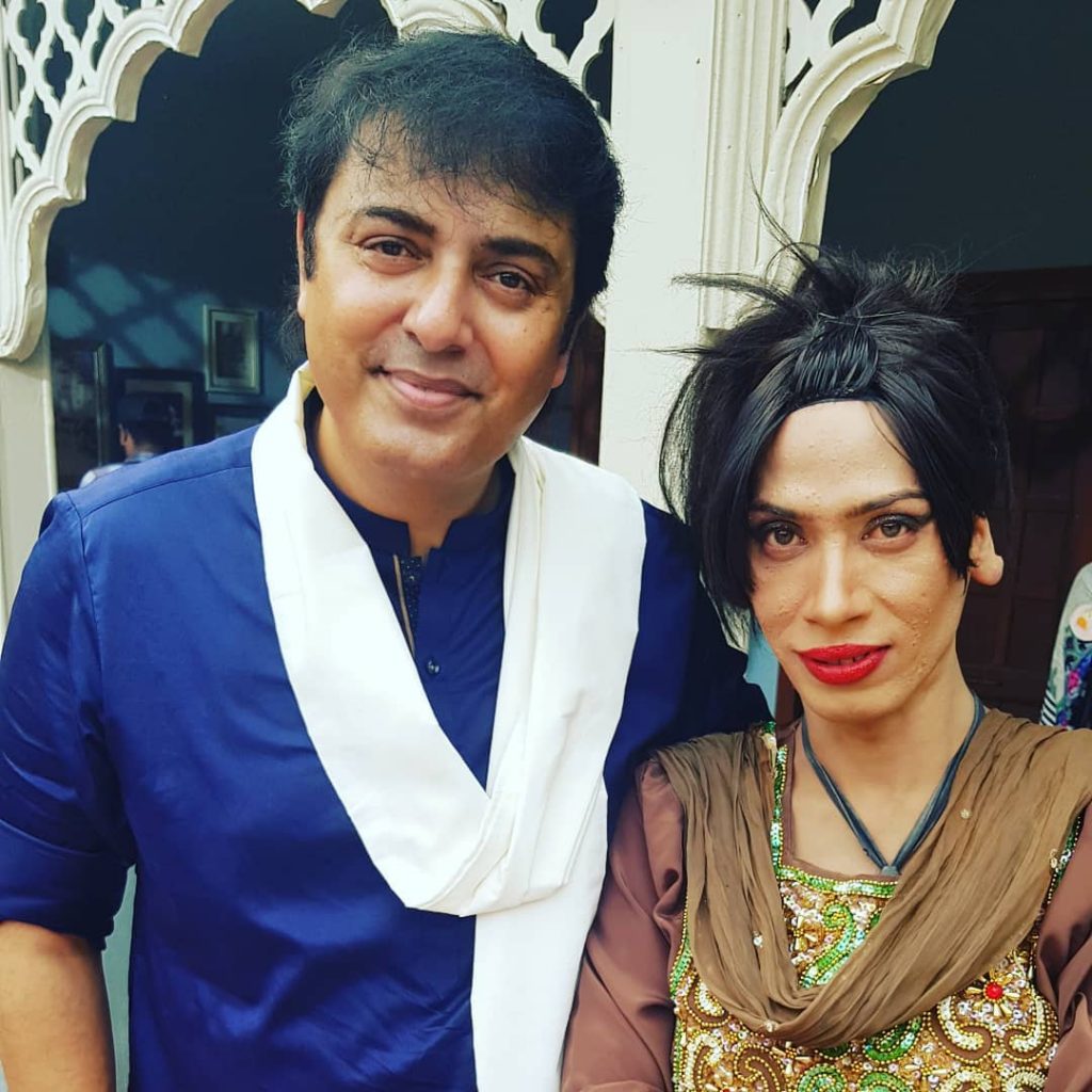 Pictures from the set of Nauman Ijaz and Saba Qamar's Man Joggi