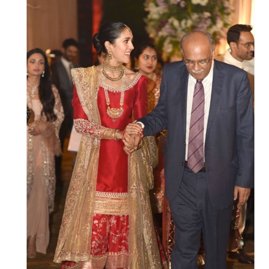 Mira Sethi's Beautiful Clicks with Family on Her Wedding Reception