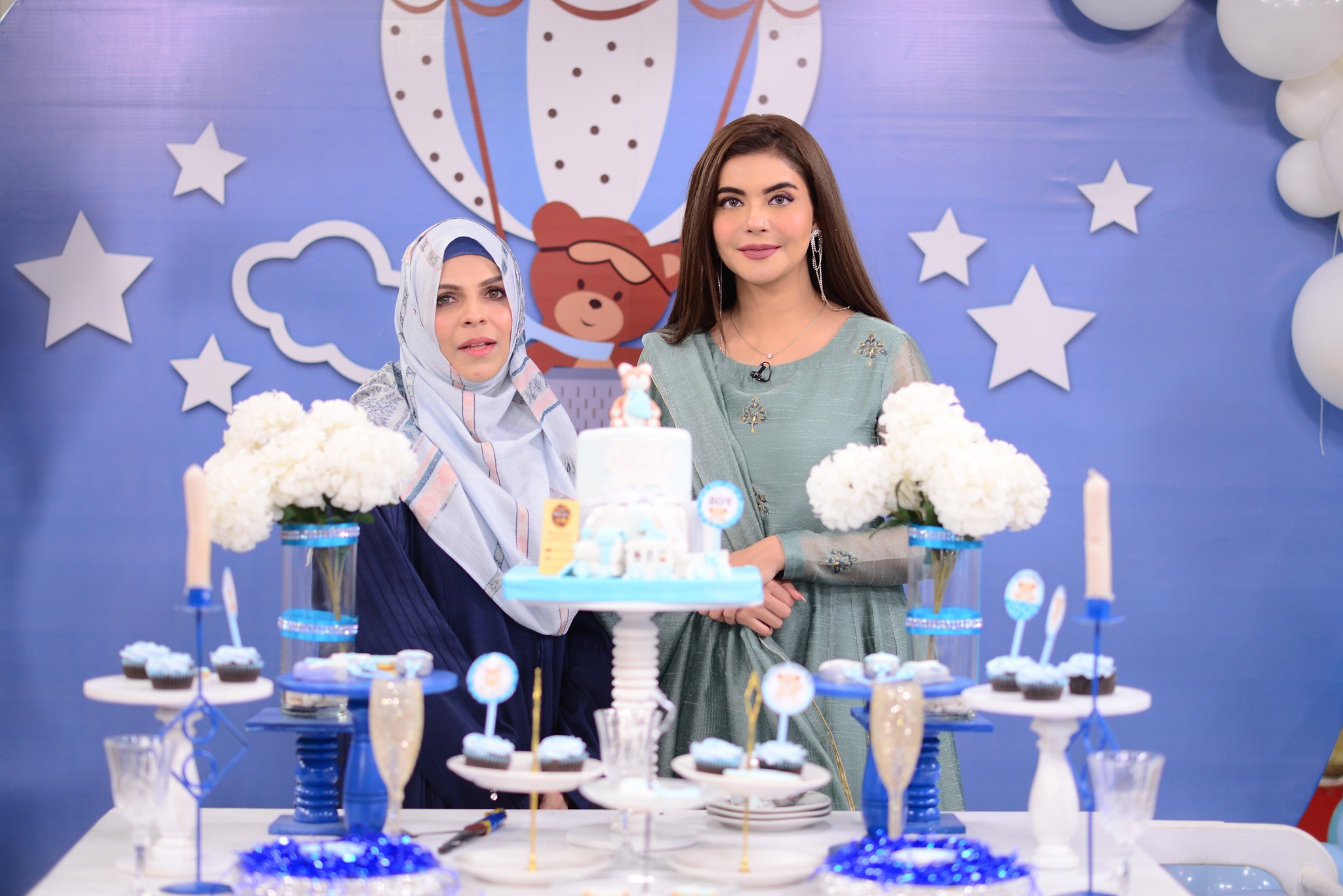 Suno Chanda Fame Mizna Waqas Baby Boy Celebration in Nida Yasir Morning Show