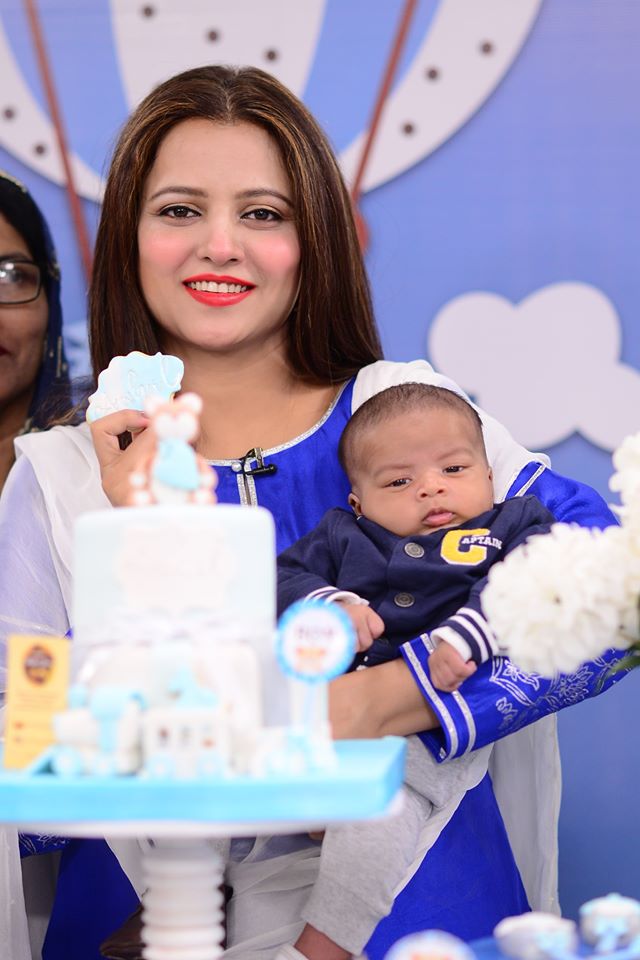 Suno Chanda Fame Mizna Waqas Baby Boy Celebration in Nida Yasir Morning Show