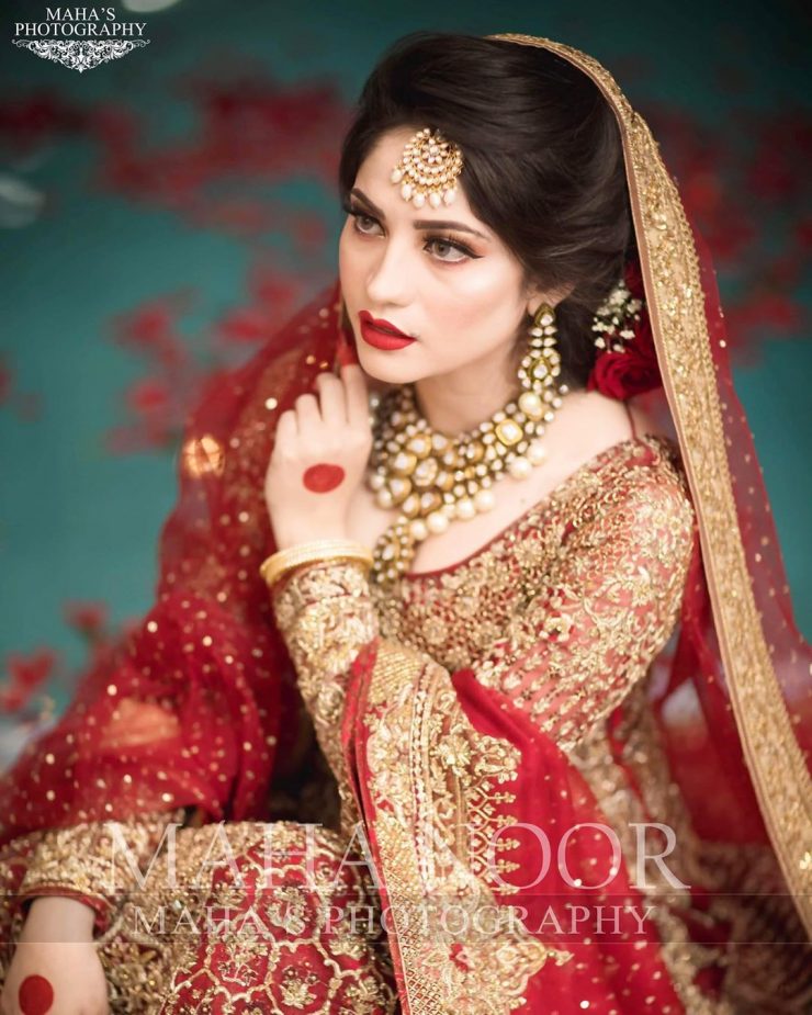 Latest Bridal Photo Shoot of Beautiful Neelum Muneer | Reviewit.pk