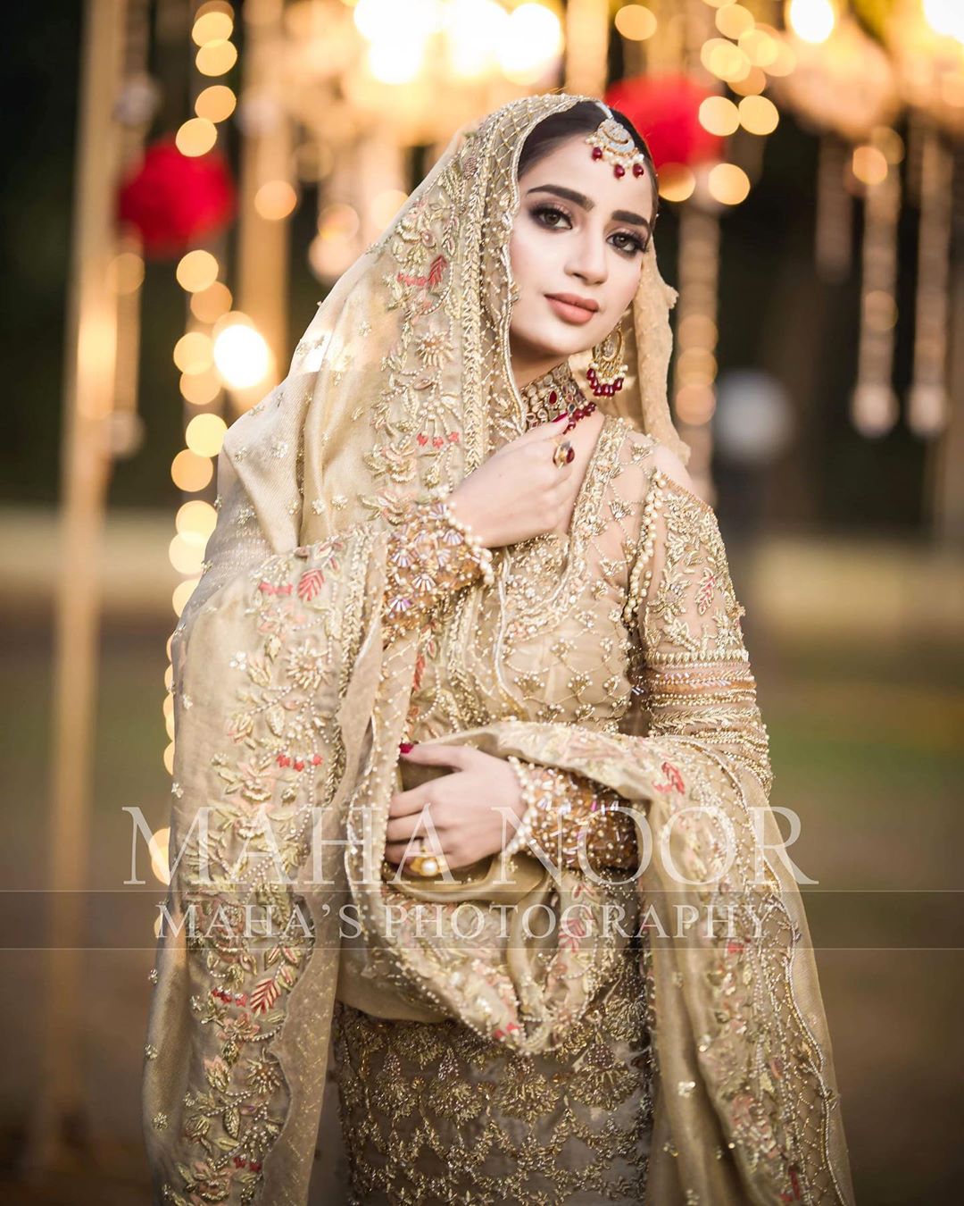 Latest Beautiful Bridal Photo Shoot of Saboor Ali