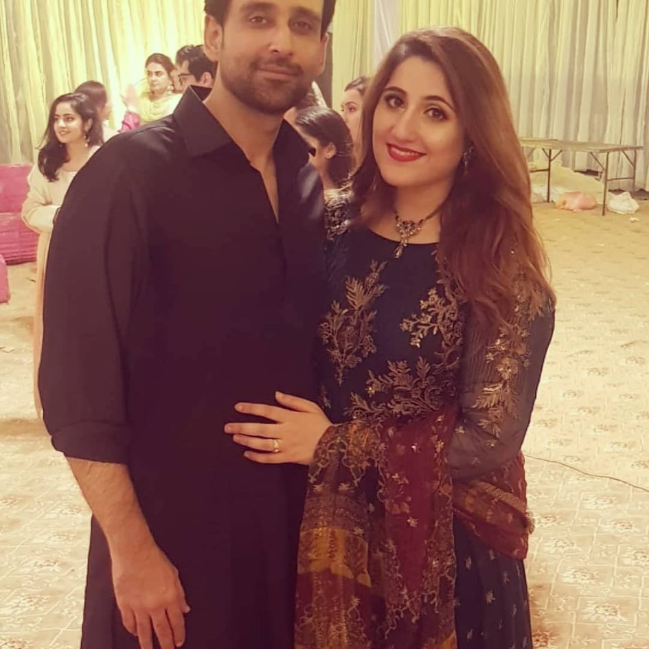 Actor Sami Khan And His Beautiful Wife at a Family Wedding