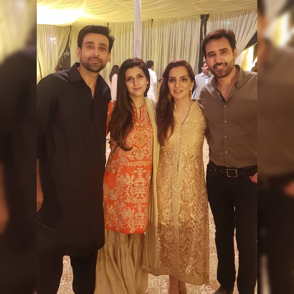 Actor Sami Khan And His Beautiful Wife at a Family Wedding