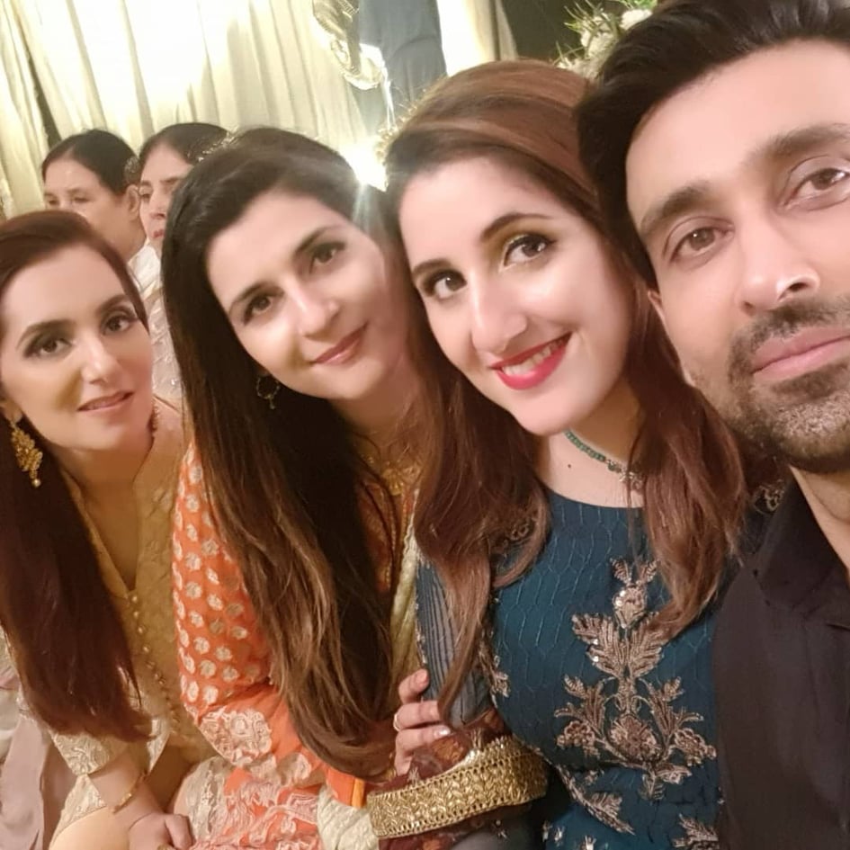 Actor Sami Khan And His Beautiful Wife at a Family Wedding