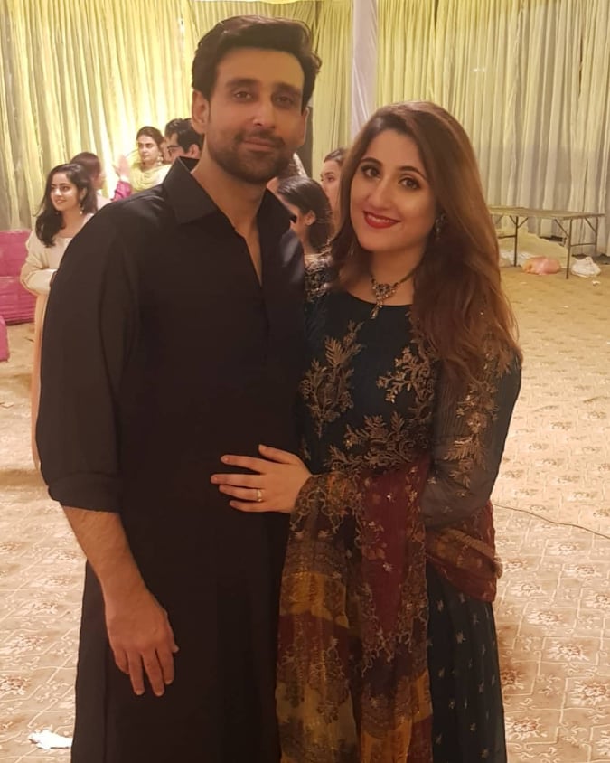 Actor Sami Khan And His Beautiful Wife at a Family Wedding