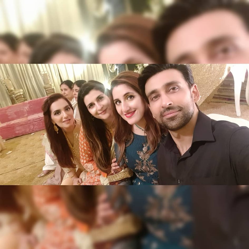 Actor Sami Khan And His Beautiful Wife at a Family Wedding