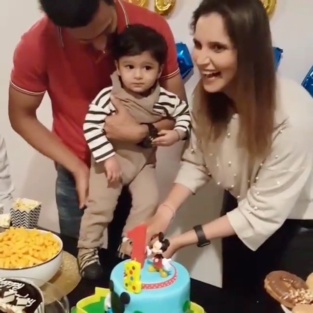 Sania Mirza and Shoiab Malik Celebrated First Birthday of their Son Izhaan