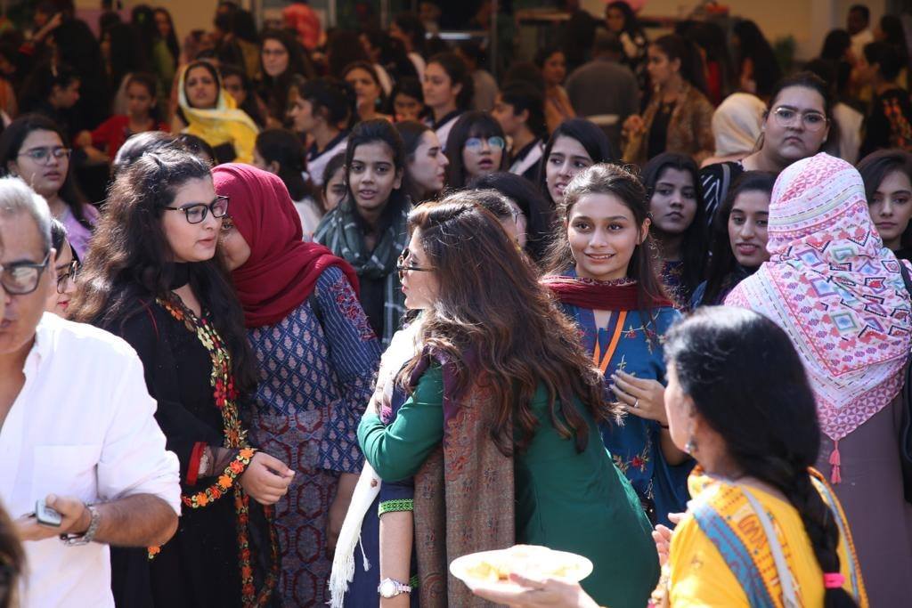 Actress Sonya Hussyn invited by An All Girls College as the Guest of Honor