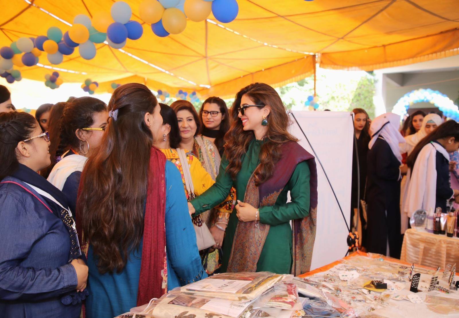 Actress Sonya Hussyn invited by An All Girls College as the Guest of Honor