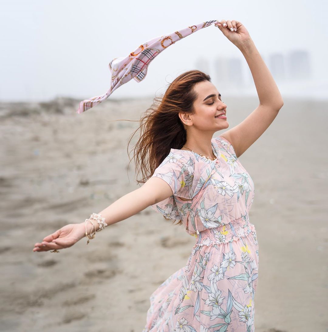 Sumbul Iqbal Looking Gorgeous in Beach Clicks