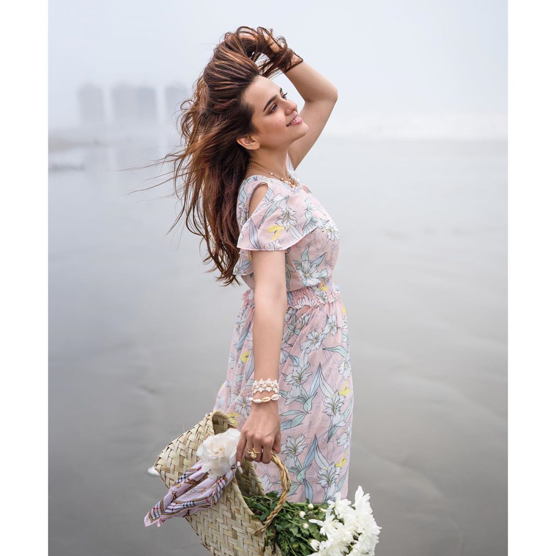 Sumbul Iqbal Looking Gorgeous in Beach Clicks