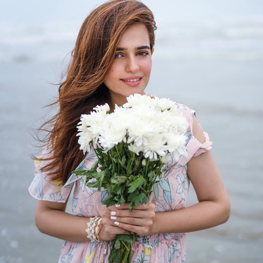 Sumbul Iqbal Looking Gorgeous in Beach Clicks