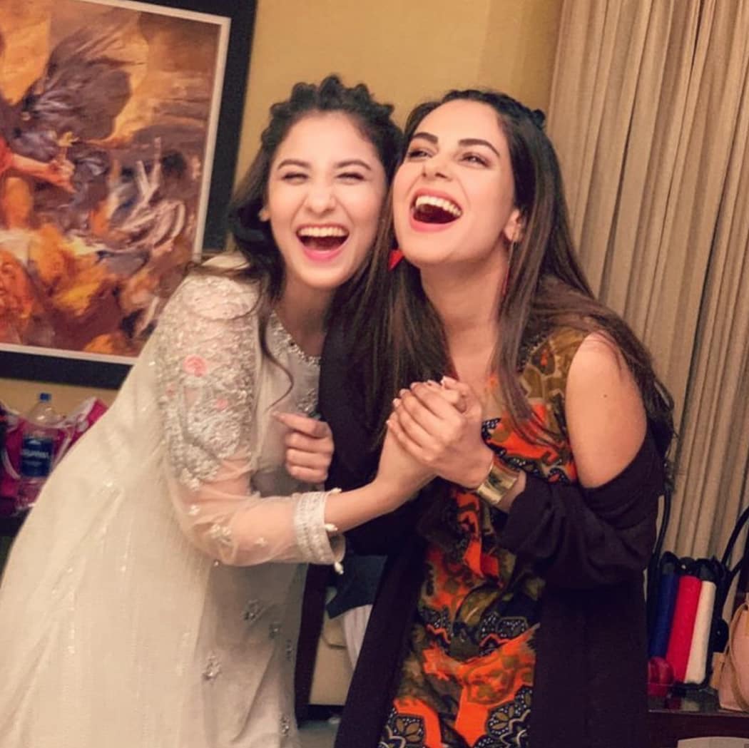 Hina Altaf and Agha Ali on set of their Drama Dil e Gumshuda