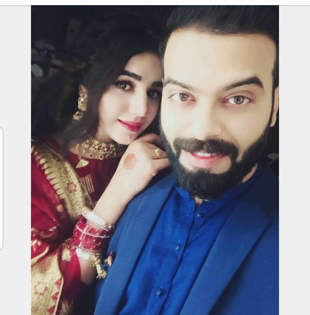 Drama Actress Anum Fayaz with her Husband Recent Family Wedding