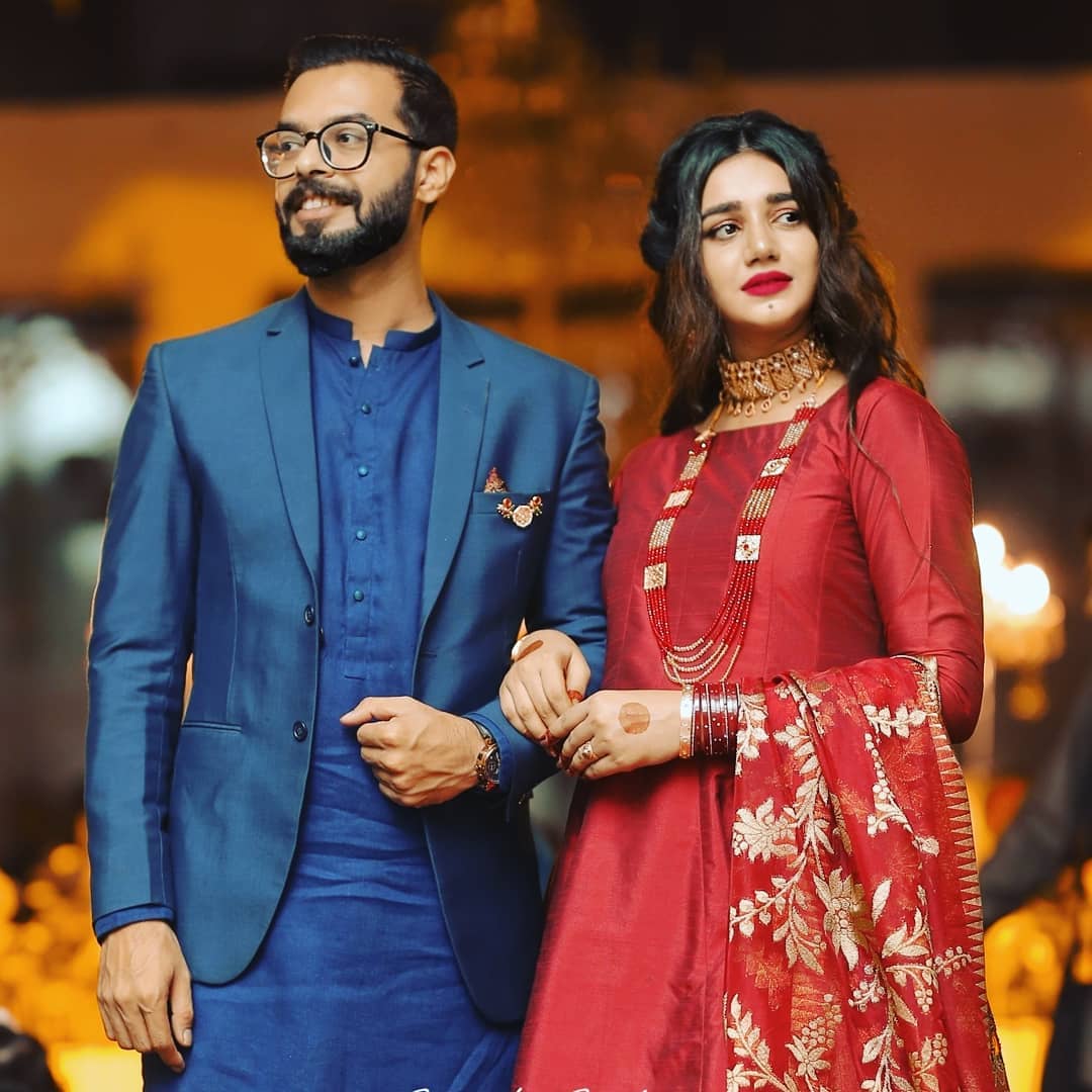 Drama Actress Anum Fayaz with her Husband Recent Family Wedding