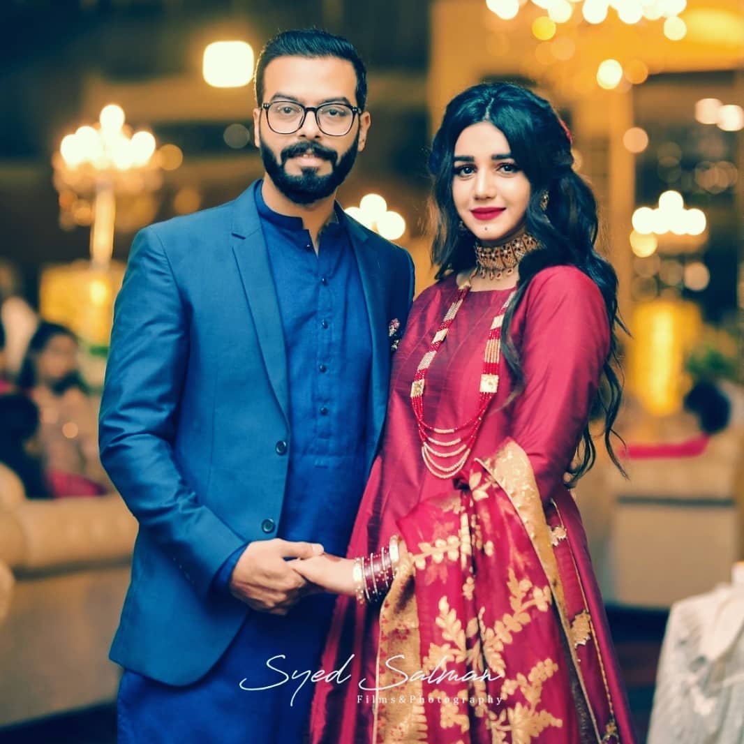 Drama Actress Anum Fayaz with her Husband Recent Family Wedding