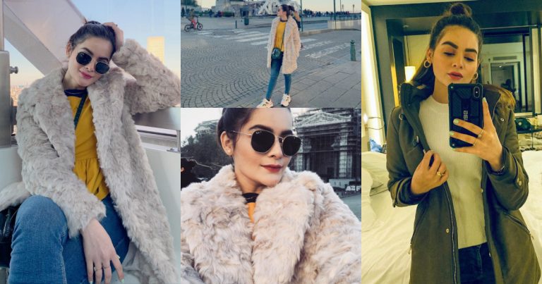 Latest Beautiful Clicks of Minal Khan from Brussels Germany