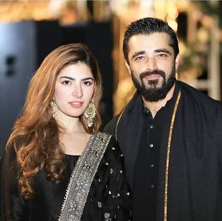 Latest Clicks of Hamza Ali Abbasi with his Wife Naimal Khawar