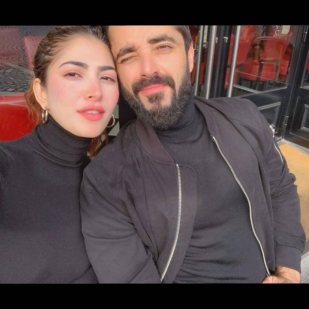 Latest Clicks of Hamza Ali Abbasi with his Wife Naimal Khawar