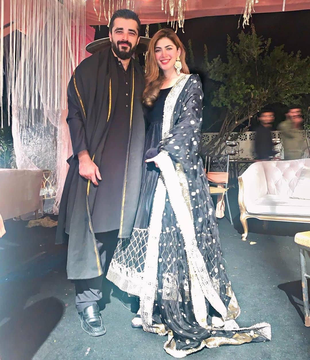 Latest Clicks of Hamza Ali Abbasi with his Wife Naimal Khawar