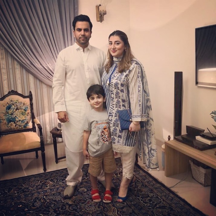 Latest Clicks of Actor Junaid Khan with his Wife and Son