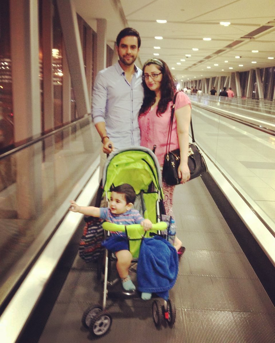 Latest Clicks of Actor Junaid Khan with his Wife and Son