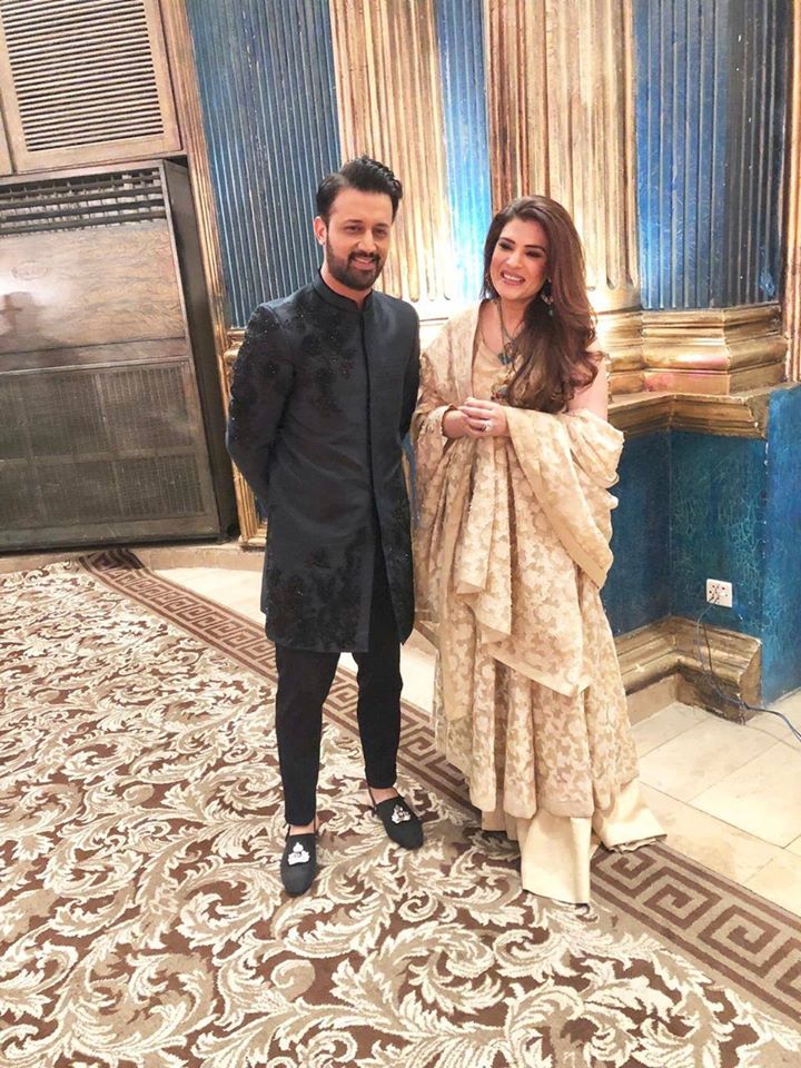 Handsome Atif Aslam and Resham Spotted at a Recent Wedding Event